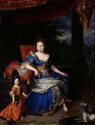 Constantijn Netscher Portrait de la princesse Palatine oil painting artist
